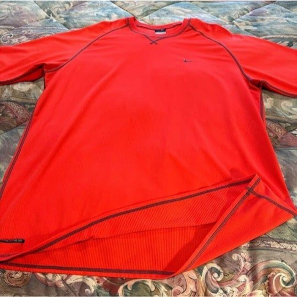 Orange Nike Short Sleeve Shirt, Size XL